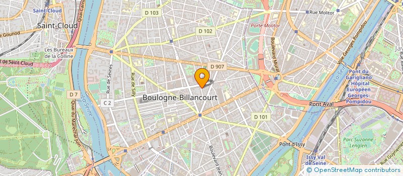 localisation de l'entreprise PHILIPPE DAURY INTERNATIONAL SA à BOULOGNE-BILLANCOURT