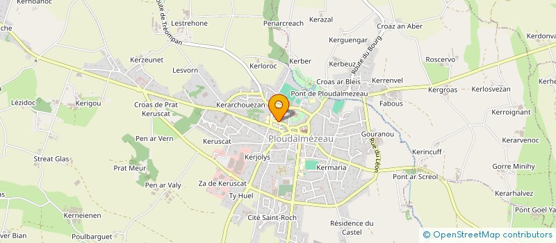 localisation de l'entreprise PHILIPPE DROUAL ET EMILIE ROHOU, NOTAIRES ASSOCIES D'UNE SCP TITULAIRE D'UN OFFICE NOTARIAL à PLOUDALMEZEAU