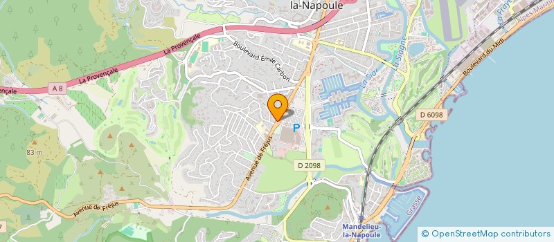 localisation de l'entreprise PHILIPPE ERRERA à MANDELIEU-LA-NAPOULE