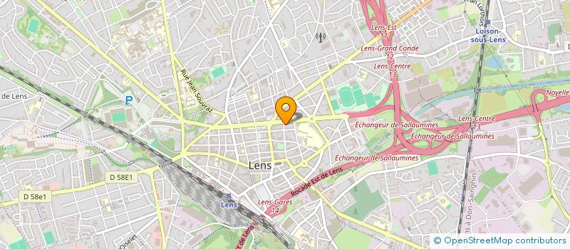 localisation de l'entreprise PHILIPPE ET CELINE  LENS