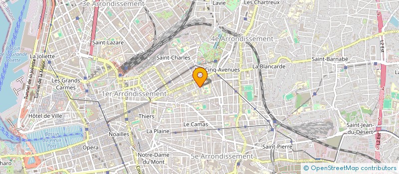 localisation de l'entreprise PHILIPPE ET SYLVIE FAYET à MARSEILLE