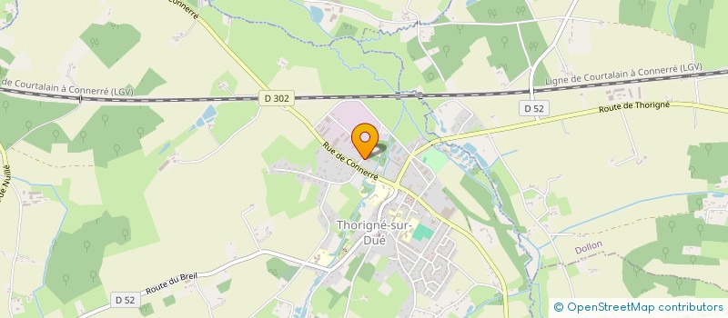 localisation de l'entreprise PHILIPPE EXPRESS  THORIGNE-SUR-DUE