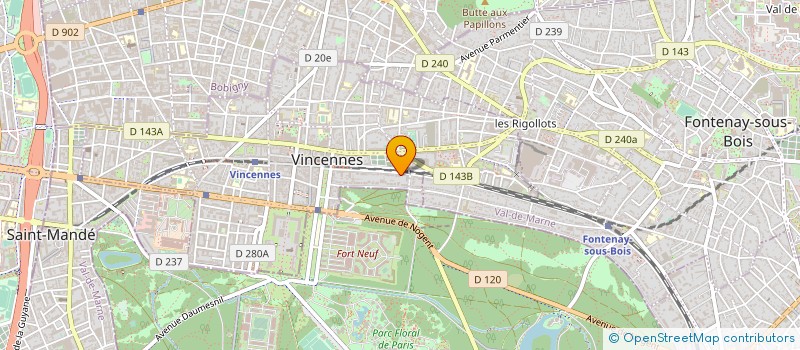 localisation de l'entreprise PHILIPPE FLEURY ET ASSOCIES à VINCENNES