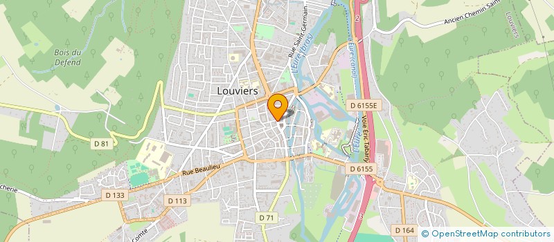 localisation de l'entreprise PHILIPPE FRERES à LOUVIERS