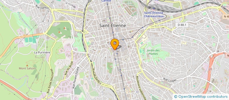 localisation de l'entreprise PHILIPPE FRUITS à SAINT-ETIENNE