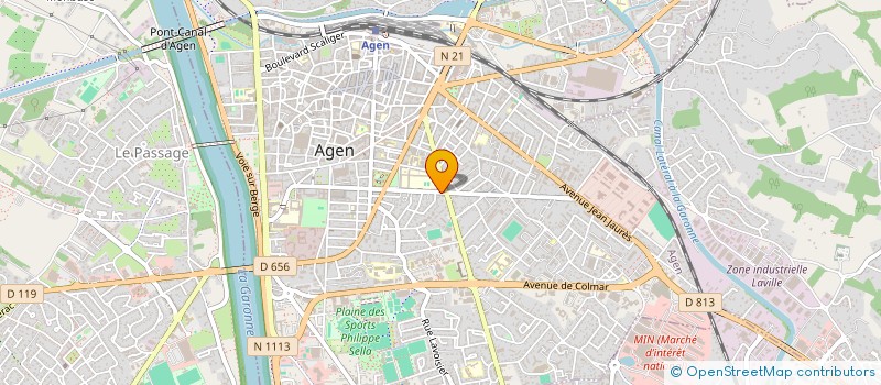 localisation de l'entreprise PHILIPPE G  AGEN