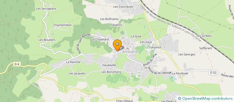 localisation de l'entreprise PHILIPPE GALLET  AMBIERLE