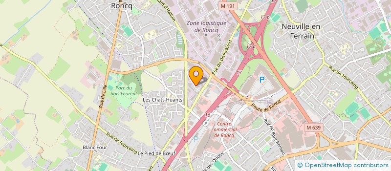 localisation de l'entreprise PHILIPPE GENY ENTREPRISE COMMUNICATIONS  RONCQ