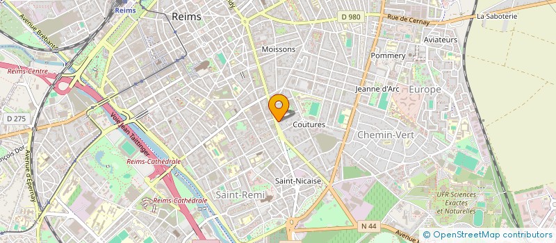 localisation de l'entreprise PHILIPPE GIBERT ARCHITECTE  REIMS