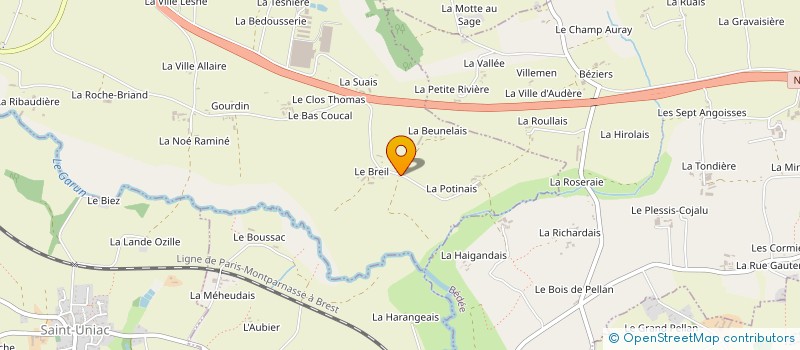 localisation de l'entreprise PHILIPPE GILLET TRANSPORTS à MEDREAC