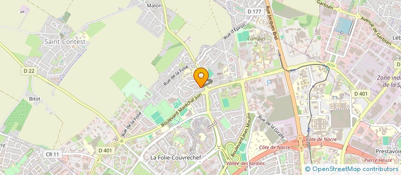 localisation de l'entreprise PHILIPPE GUILLON FORMATION CONSEIL à CAEN