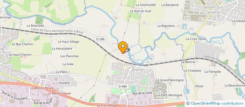 localisation de l'entreprise PHILIPPE HUCHET à BRECE