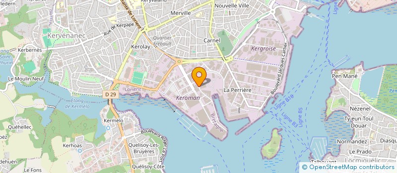 localisation de l'entreprise PHILIPPE IMMO  LORIENT