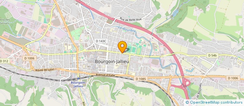 localisation de l'entreprise PHILIPPE JACQUET, NOTAIRE à BOURGOIN-JALLIEU