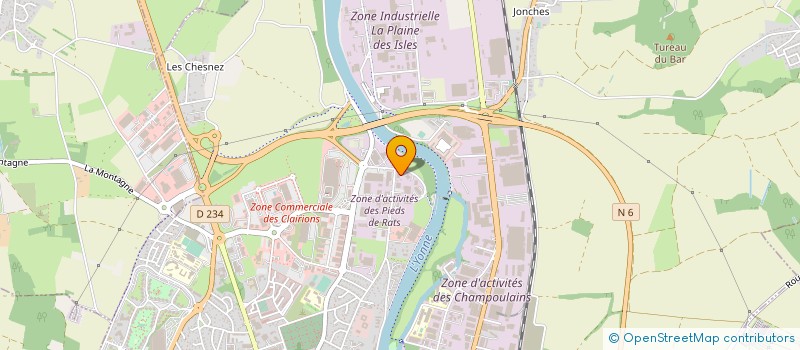 localisation de l'entreprise PHILIPPE JALOUZOT AUTOMOBILES à AUXERRE