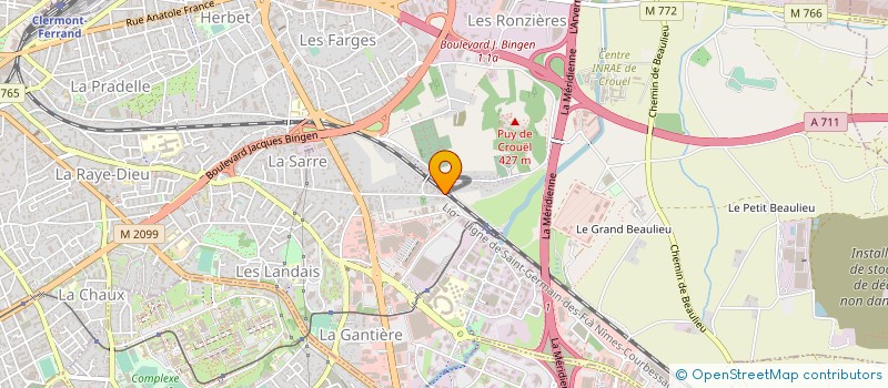 localisation de l'entreprise PHILIPPE LACOUR PROTHESISTE DENTAIRE  CLERMONT-FERRAND