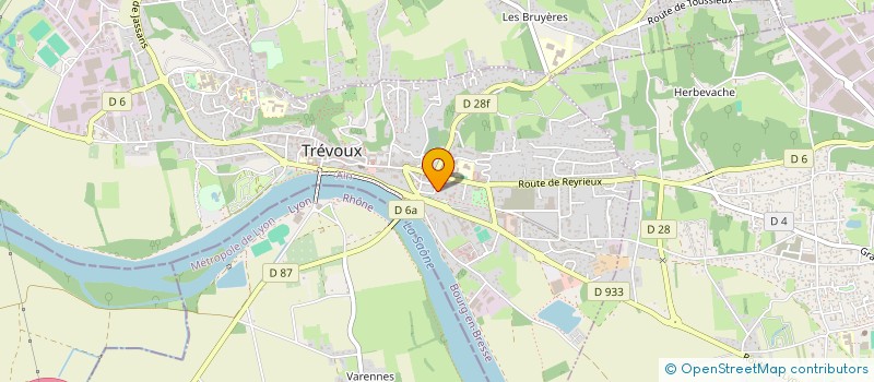 localisation de l'entreprise PHILIPPE LATOUR, VALERIE MOIROUX, KARINE BOY ET BRUCE DEBLY, NOTAIRES ASSOCIES, SOCIETE CIVILE PROFESSIONNELLE... à TREVOUX