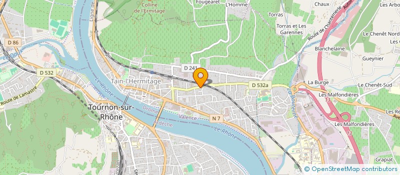 localisation de l'entreprise PHILIPPE LAVERGNE  TAIN-L'HERMITAGE