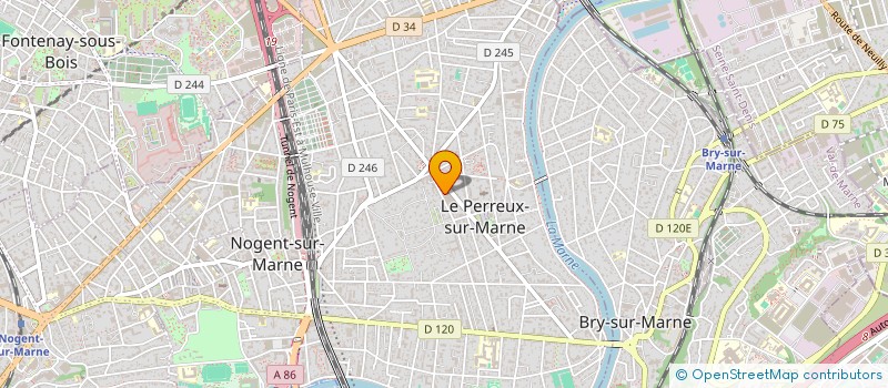 localisation de l'entreprise PHILIPPE LEBATTEUX SARL à LE PERREUX-SUR-MARNE