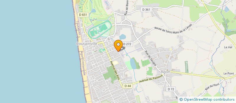 localisation de l'entreprise PHILIPPE LEROUGE  AGON-COUTAINVILLE