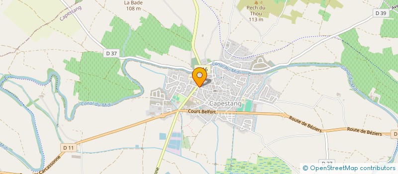 localisation de l'entreprise PHILIPPE LESTRA, NOTAIRE  CAPESTANG