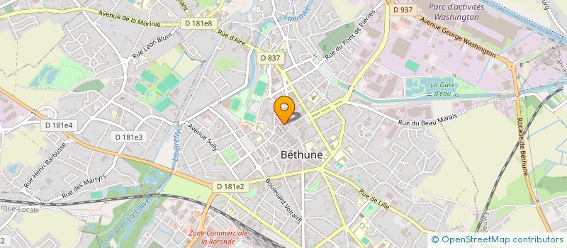 localisation de l'entreprise PHILIPPE LHOMME, MAXIME HOUYEZ, QUENTIN LEBRAY, LAURA DELABRE, OFFICE NOTARIAL BETHUNE BEFFROI - ON2B à BETHUNE