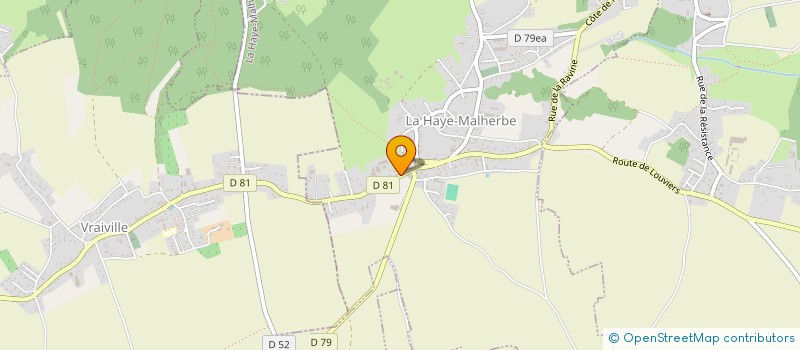 localisation de l'entreprise PHILIPPE MARIE ET FILS  LA HAYE-MALHERBE