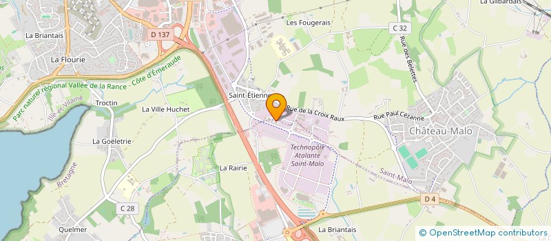 localisation de l'entreprise PHILIPPE PONZIO MAITRE D'OEUVRE  SAINT-MALO