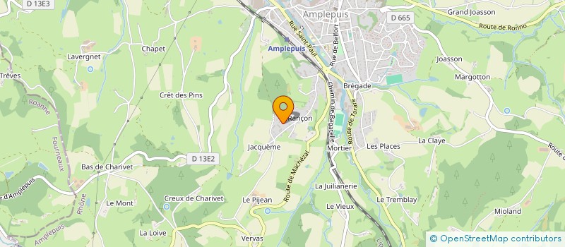 localisation de l'entreprise PHILIPPE POTHIER DEVELOPPEMENT  AMPLEPUIS