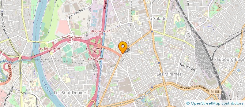 localisation de l'entreprise PHILIPPE QUERON SARL à TOULOUSE