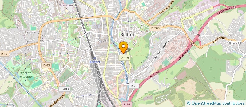 localisation de l'entreprise PHILIPPE R à BELFORT