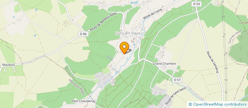 localisation de l'entreprise PHILIPPE RAIMBAULT EARL  SURY-EN-VAUX