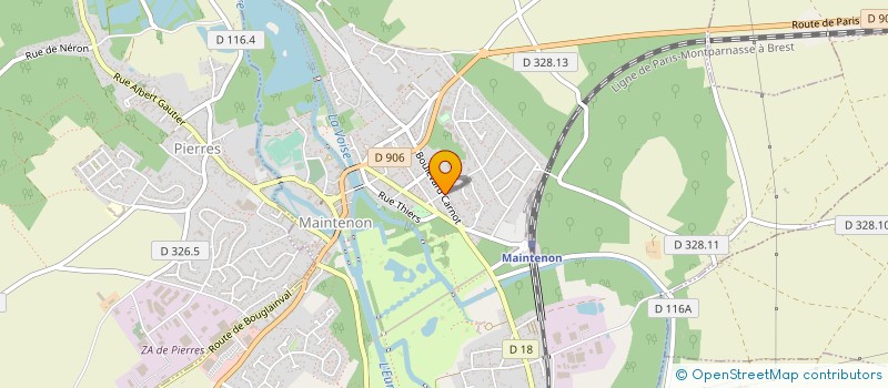 localisation de l'entreprise PHILIPPE RAVASSON PLOMBERIE CHAUFFAGE à MAINTENON