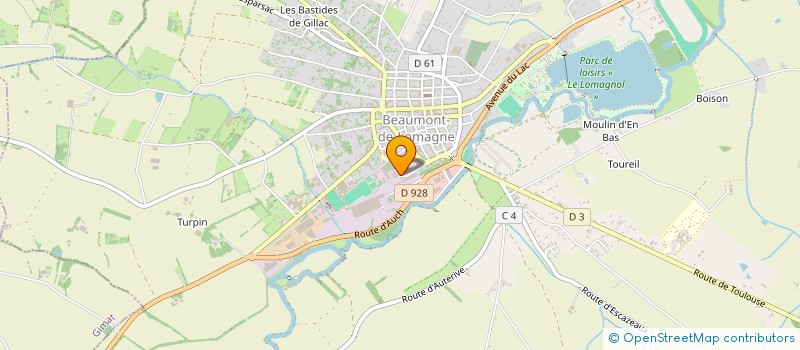 localisation de l'entreprise PHILIPPE RIOLS ET FLORENCE MERIC-AURIOL  BEAUMONT-DE-LOMAGNE