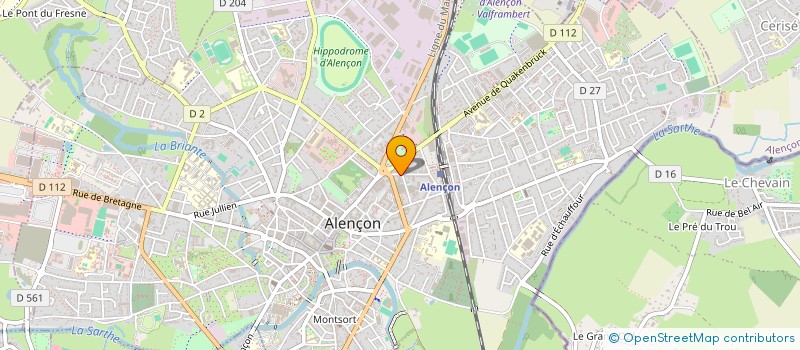 localisation de l'entreprise PHILIPPE ROUXEL à ALENCON