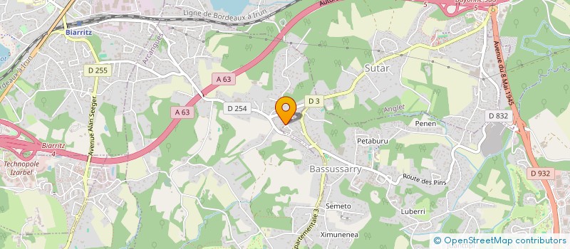 localisation de l'entreprise PHILIPPE S COMMUNICATION  BASSUSSARRY