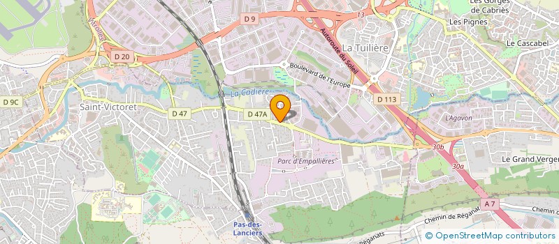 localisation de l'entreprise PHILIPPE SANITAIRE CHAUFFAGE  SAINT-VICTORET