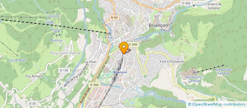 localisation de l'entreprise PHILIPPE SEZANNE PRODUITS PETROLIERS à BRIANCON