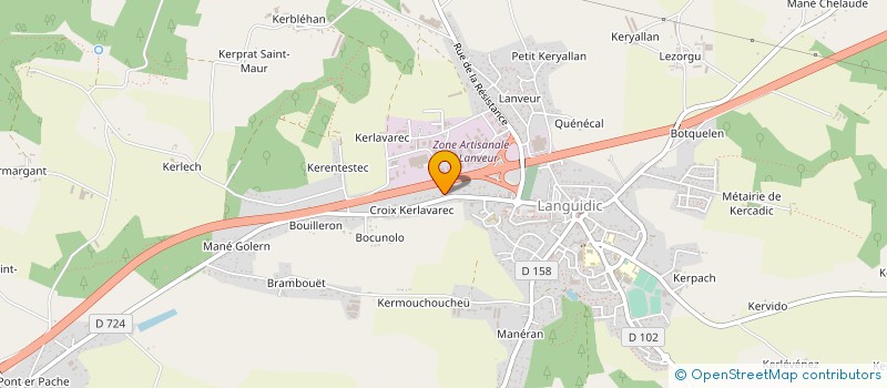 localisation de l'entreprise PHILIPPE STEPHANE à LANGUIDIC