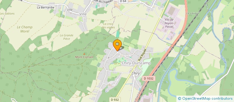 localisation de l'entreprise PHILIPPE TARDIEU  CHIRY-OURSCAMP