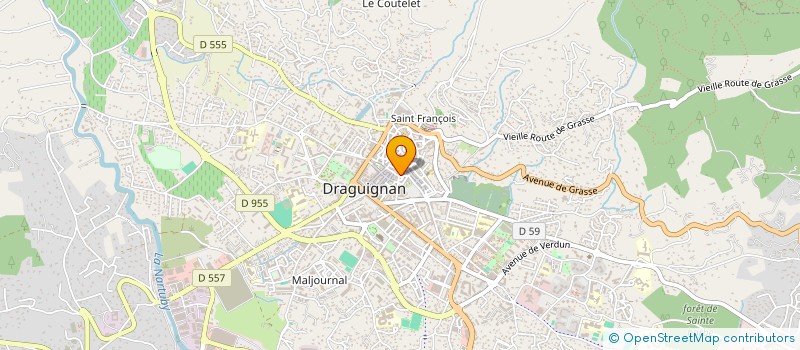 localisation de l'entreprise PHILIPPE TARDIEU TRAITEUR  DRAGUIGNAN