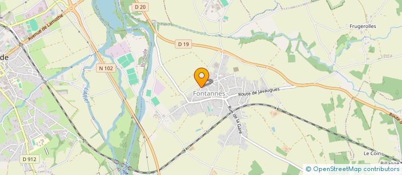 localisation de l'entreprise PHILIPPE VIALLARD ET ENFANTS  FONTANNES