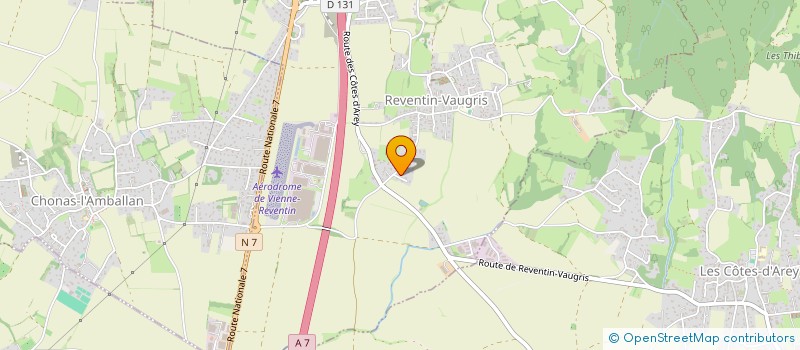 localisation de l'entreprise PHILIPPE VIOTTI  REVENTIN-VAUGRIS