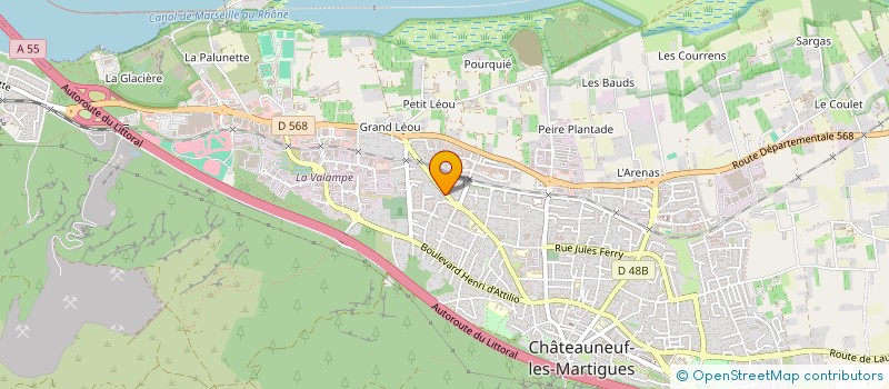 localisation de l'entreprise PHILIPPE VTC  CHATEAUNEUF-LES-MARTIGUES