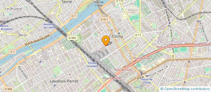 localisation de l'entreprise PHILIPPE YONNET PARTICIPATIONS à CLICHY