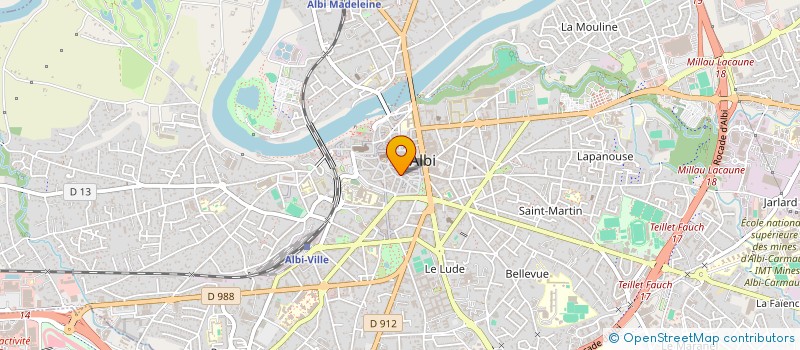 localisation de l'entreprise PHILIPPO & PRESSECQ INVESTISSEMENT  ALBI