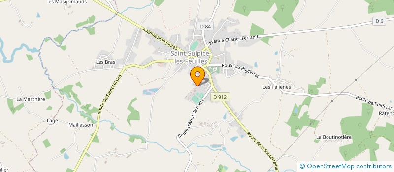 localisation de l'entreprise PHILIPPON  SAINT-SULPICE-LES-FEUILLES