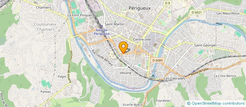 localisation de l'entreprise PHILIPPON,BAUDRY ET ASSOCIES à PERIGUEUX