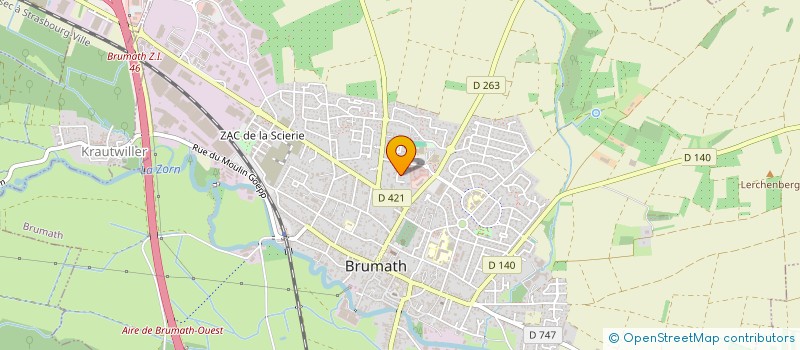 localisation de l'entreprise PHILIPPS-BRODU  BRUMATH