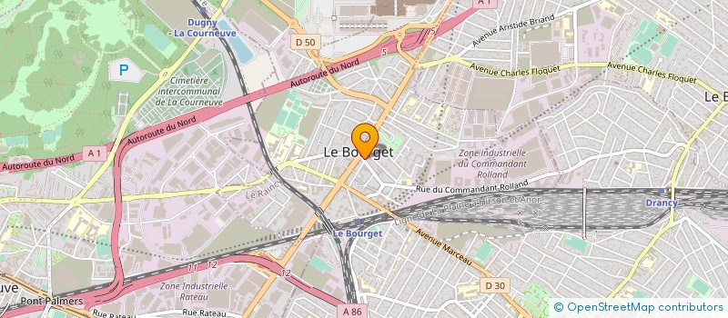 localisation de l'entreprise PHILIPS FRANCE à LE BOURGET